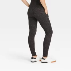 Women's Cozy Hacci Leggings With Pockets - A New Day™