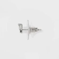 Sterling Silver Cubic Zirconia Butterfly Stud Earrings - A New Day™