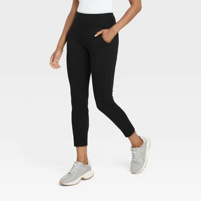 Women's High Waisted Ponte Ankle Leggings With Pockets - A New Day™ - Image 3