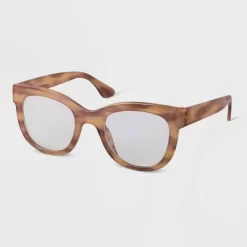 Women's Cateye Blue Light Filtering Glasses - A New Day™ Tan