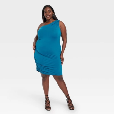 Women's Ruched Knit Mini Dress - A New Day™ - Image 4