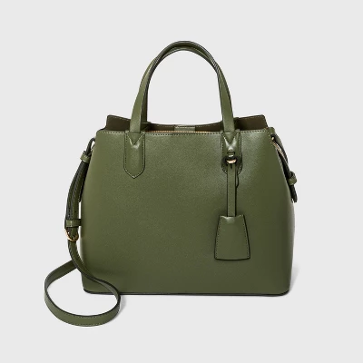 Triple Compartment Satchel Handbag - A New Day™ - Image 4