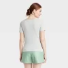 Women's Short Sleeve V-Neck Linen T-Shirt - A New Day™
