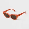 Women's Plastic Retro Angular Cateye Sunglasses - A New Day™