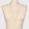 Coin Pendant Chain Multi-Strand Necklace - A New Day™ Gold