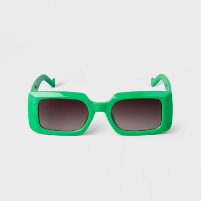 Women's Plastic Rectangle Sunglasses - A New Day™ - Image 5