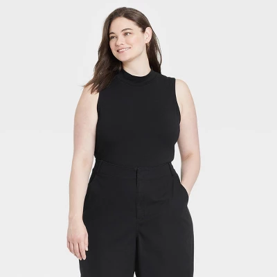 Women's Mock Turtleneck Tank Bodysuit - A New Day™ - Image 3