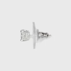 Women's Sterling Silver Cubic Zirconia Stud Earrings - A New Day™ Silver/Clear