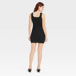 Women's Sleeveless Ribbed Bodycon Dress - A New Day™