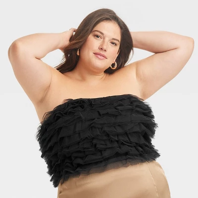 Women's Tiny Tulle Tank Top - A New Day™ - Image 3