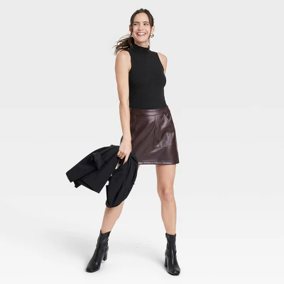 Women's Mock Turtleneck Tank Bodysuit - A New Day™ - Image 2