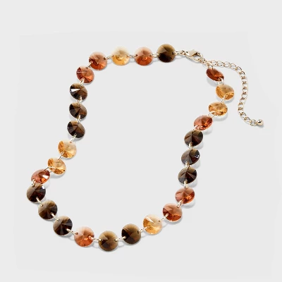 Stone Beaded Necklace - A New Day™ - Image 2