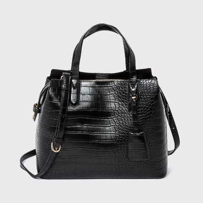 Triple Compartment Satchel Handbag - A New Day™ - Image 3