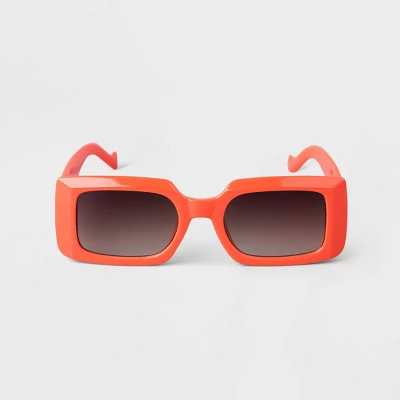 Women's Plastic Rectangle Sunglasses - A New Day™ - Image 4
