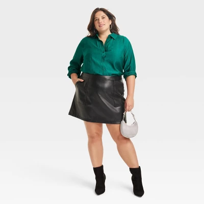 Women's Long Sleeve Button-Down Shirt - A New Day™