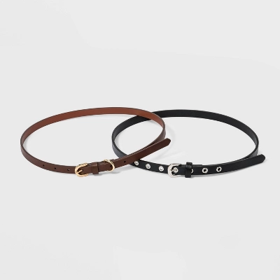 Women's Harness Belt With Metal Grommet - A New Day™ Cognac - Image 3