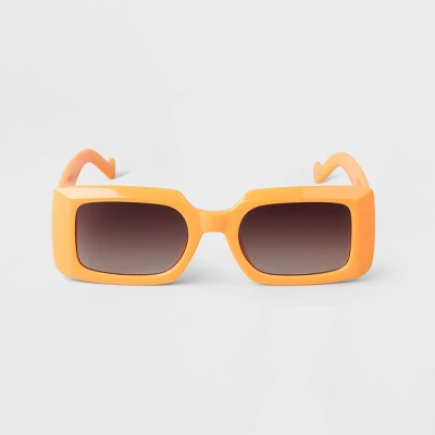Women's Plastic Rectangle Sunglasses - A New Day™ - Image 2