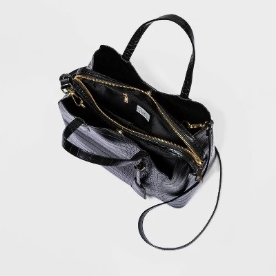 Triple Compartment Satchel Handbag - A New Day™ - Image 2