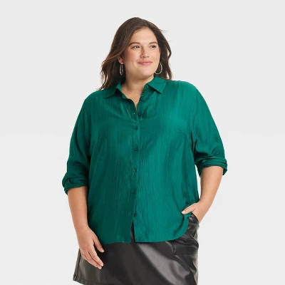 Women's Long Sleeve Button-Down Shirt - A New Day™ - Image 3