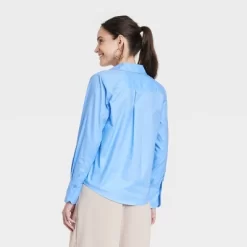 Women's Long Sleeve Oxford Button-Down Shirt - A New Day™