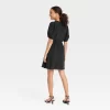 Women's Balloon Short Sleeve Mini Wrap Dress - A New Day™