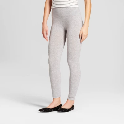 Women's High Waisted Cotton Blend Seamless Leggings - A New Day™ - Image 4