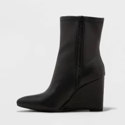 Women's Jocelyn Wedge Stretch Dress Boots - A New Day™
