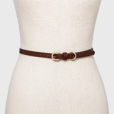 Women's Harness Belt With Metal Grommet - A New Day™ Cognac - Image 2
