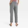 Women's High-Rise Slim Straight Fit Ankle Pull-On Pants - A New Day™ Heathered Gray XS