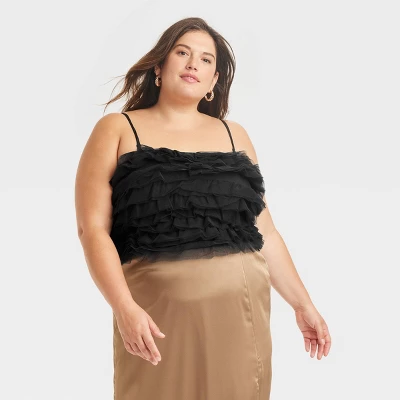 Women's Tiny Tulle Tank Top - A New Day™ - Image 4