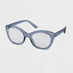 Women's Plastic Cateye Blue Light Filtering Reading Glasses - A New Day™
