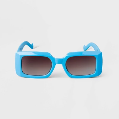 Women's Plastic Rectangle Sunglasses - A New Day™ - Image 6